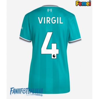Liverpool Virgil van Dijk #4 Tricou Fotbal Replică 2025-26 Femei Treilea